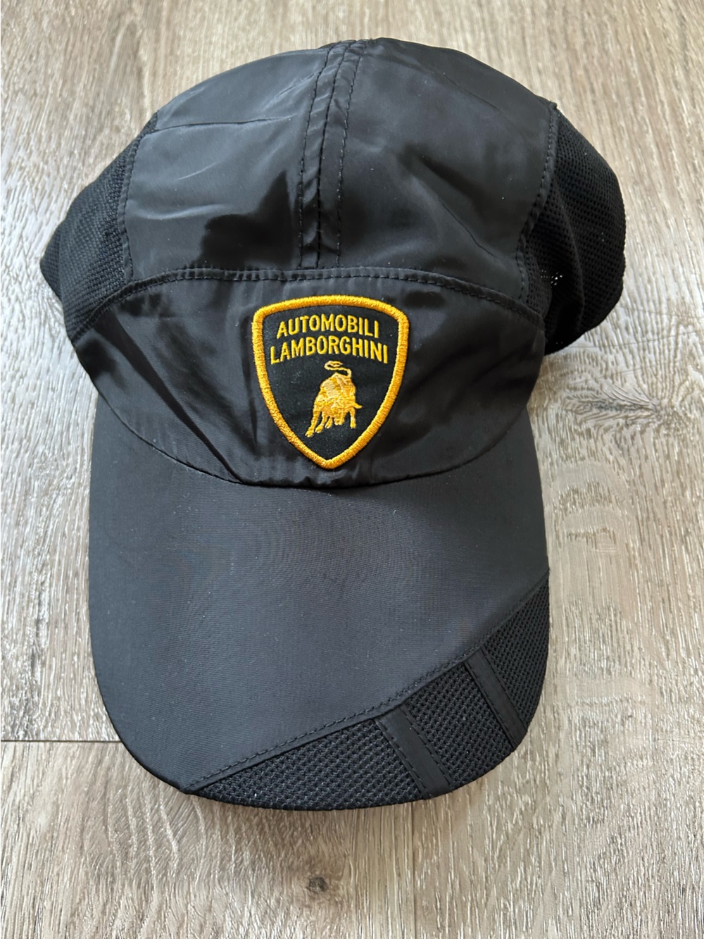Lamborghini Black Cap with Yellow Logo
